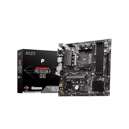 MSI PRO B550M-P GEN3 AM4 DDR4 MICRO ATX MOTHERBOARD