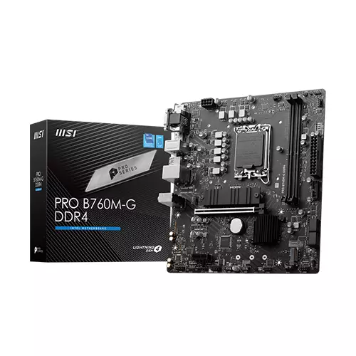 MSI PRO B760M-G DDR4 12TH & 13TH GEN MATX MOTHERBOARD