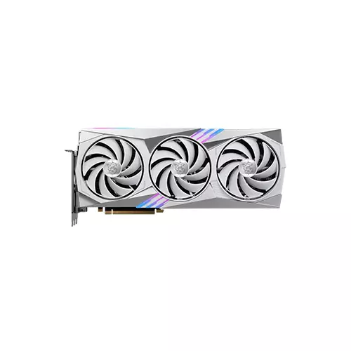 MSI GEFORCE RTX 4070 TI GAMING X TRIO WHITE 12GB GDDR6X GRAPHICS CARD - 1