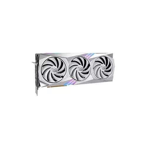 MSI GEFORCE RTX 4070 TI GAMING X TRIO WHITE 12GB GDDR6X GRAPHICS CARD - 2