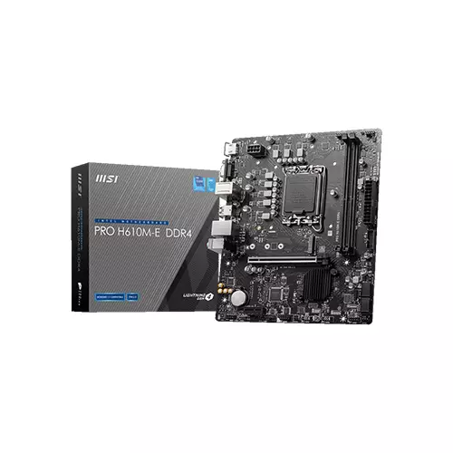 MSI PRO H610M-E DDR4 12TH/13TH GEN MOTHERBOARD