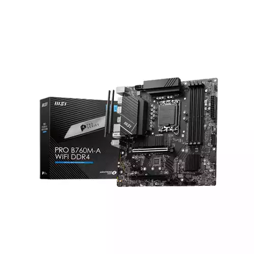 MSI PRO B760M-A WIFI DDR4 12TH/13TH GEN MOTHERBOARD