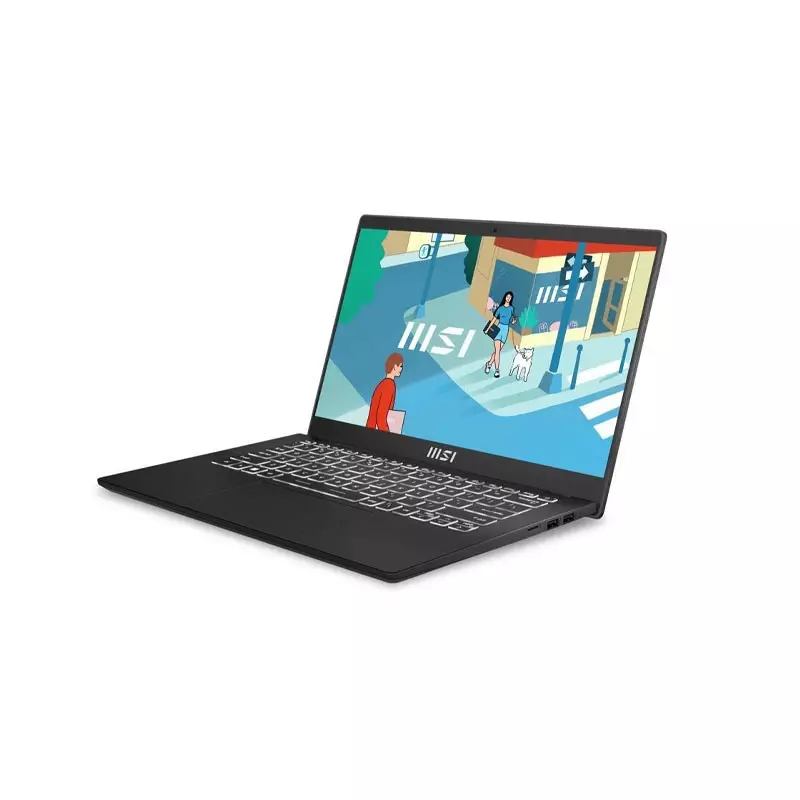 MSI MODERN 14 C13M CORE I7 13TH GEN 16GB RAM 512GB SSD 14 INCH FULL HD DISPLAY CLASSIC BLACK LAPTOP (C13M-649BD-CB71355U16GXXDX11EMH) - 2