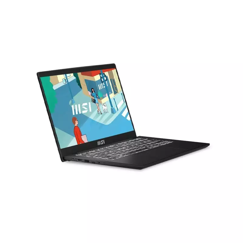 MSI MODERN 14 C13M CORE I7 13TH GEN 16GB RAM 512GB SSD 14 INCH FULL HD DISPLAY CLASSIC BLACK LAPTOP (C13M-649BD-CB71355U16GXXDX11EMH)-gallery-1