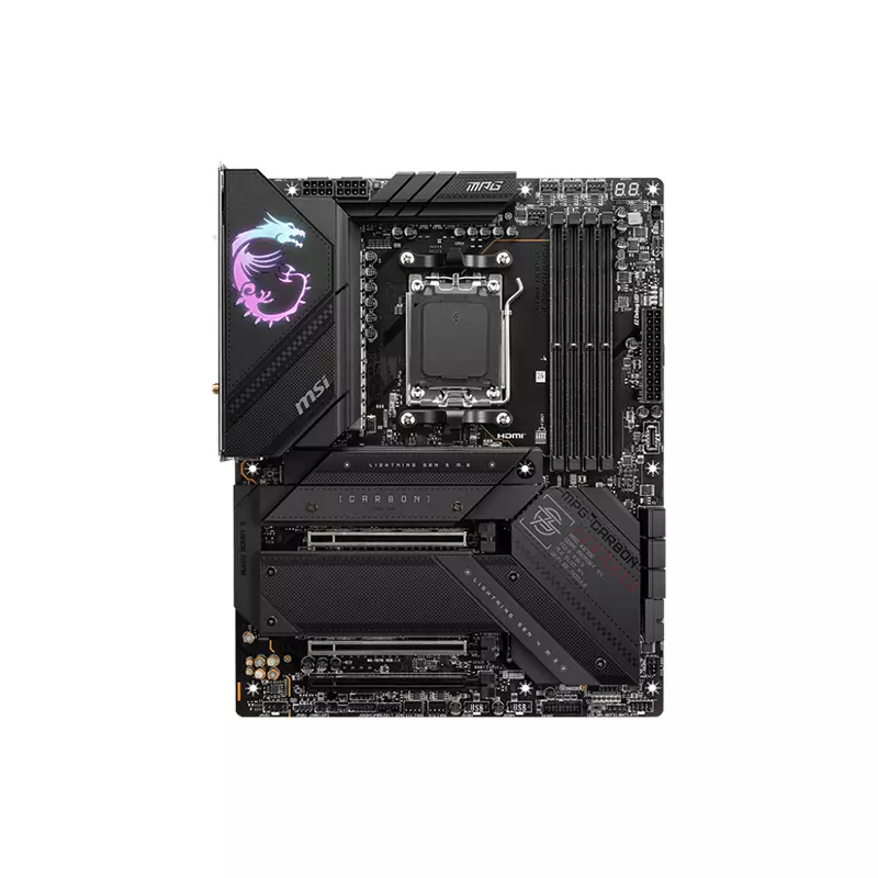 MSI MPG X670E CARBON WIFI AMD AM5 DDR5 ATX MOTHERBOARD - 1
