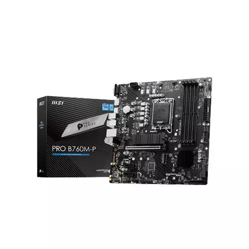 Msi Pro B760M-P DDR5 13th Gen & 12th Gen M-ATX Motherboard