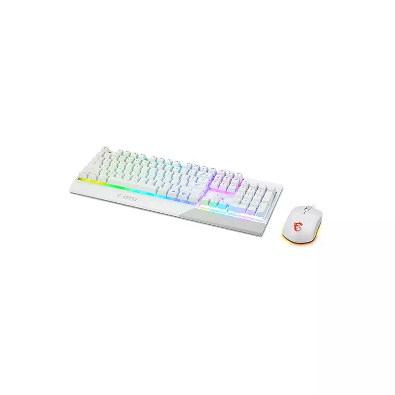 MSI VIGOR GK30 WHITE COMBO KEYBOARD AND MOUSE - 1