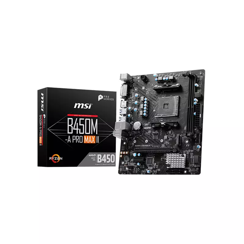 MSI B450M-A PRO MAX II AMD AM4 DDR4 ATX Motherboard
