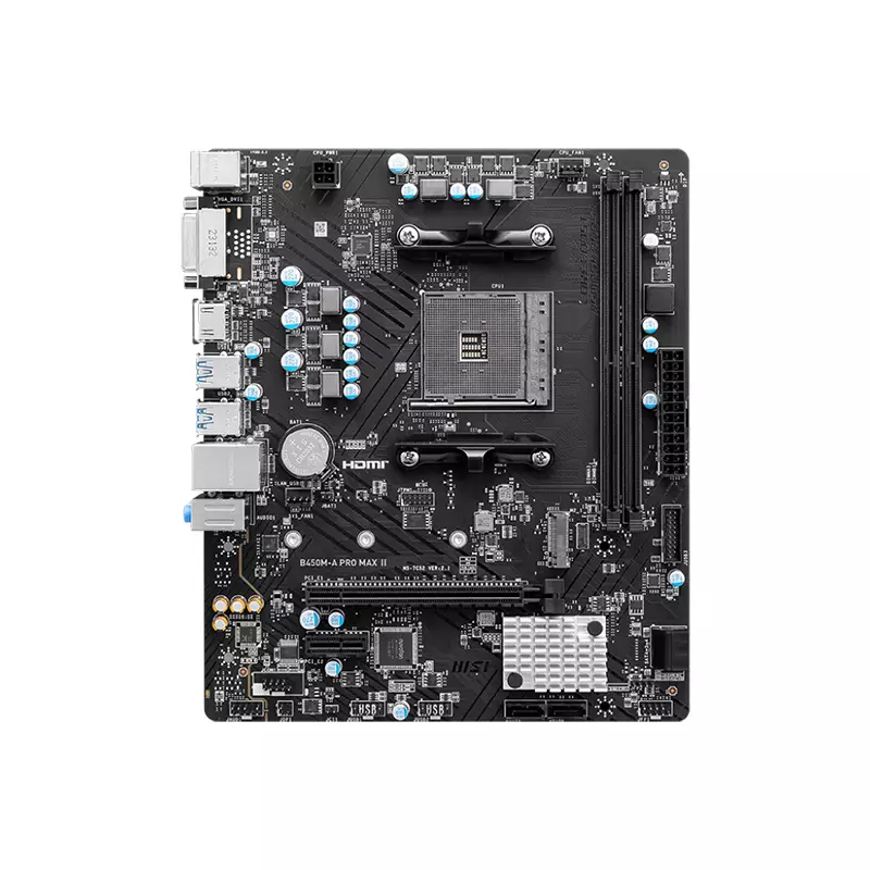 MSI B450M-A PRO MAX II AMD AM4 DDR4 ATX Motherboard - 1