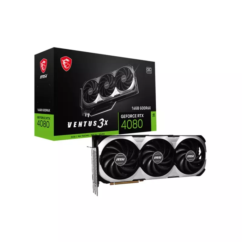 MSI GEFORCE RTX 4080 VENTUS 3X OC 16GB GRAPHICS CARD