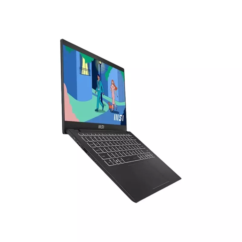 MSI MODERN 14 C12MO INTEL CORE I5 1235U 12TH GEN 16GB RAM 512GB SSD 14 INCH FHD DISPLAY CLASSIC BLACK LAPTOP (869BD-BB51235U16GXXDX11EMH)-gallery-1