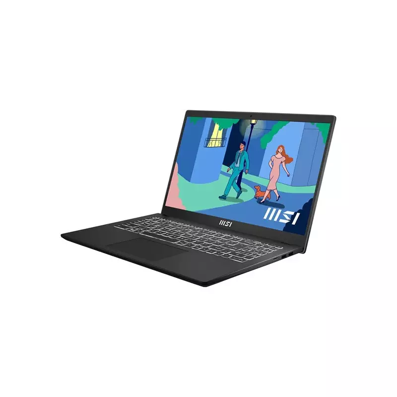 MSI Modern 15 B7M AMD Ryzen 7 7730U 8GB RAM 512GB SSD 15.6 Inch FHD IPS Display Classic Black Laptop (9S7-15HK12-270) - 1
