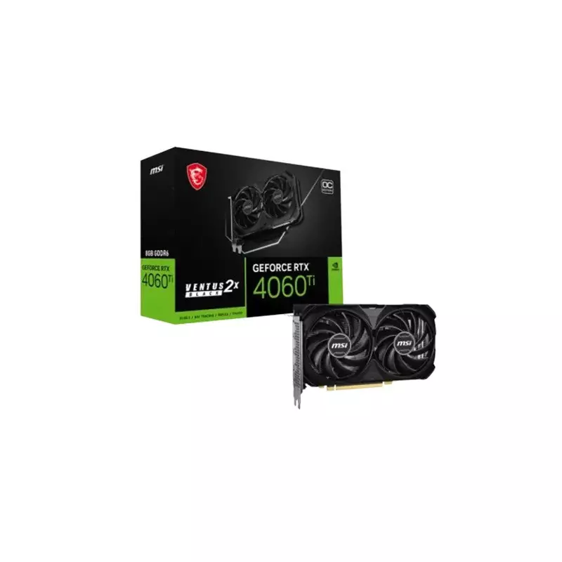MSI GeForce RTX 4060 Ti VENTUS 2X E1 OC 8GB GDDR6 Graphics Card