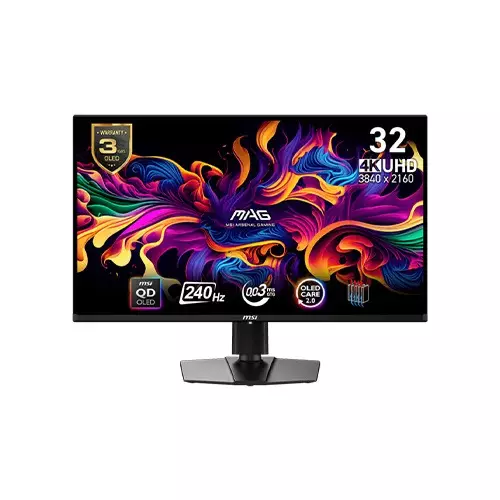 MSI MAG 321UPX QD-OLED 32-inch Professional UHD 240Hz Gaming Monitor