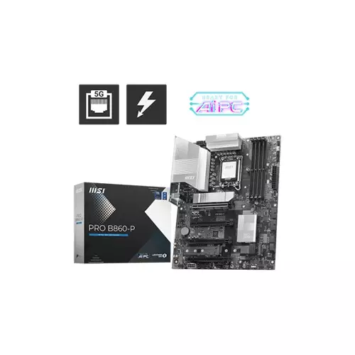 MSI PRO B860-P DDR5 ATX LGA 1851 Intel Motherboard