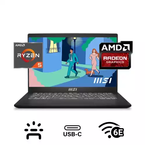 MSI Modern 14 C7M Ryzen 5 7430U, 16GB DDR4, 512GB SSD, 14-inch FHD Laptop