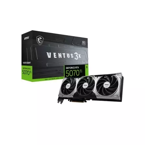 MSI GeForce RTX 5070 Ti 16G VENTUS 3X OC 16GB GDDR7 Graphics Card