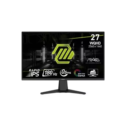 MSI MAG 275QF 27 Inch WQHD 180Hz 0.5ms GTG Rapid IPS Gaming Monitor