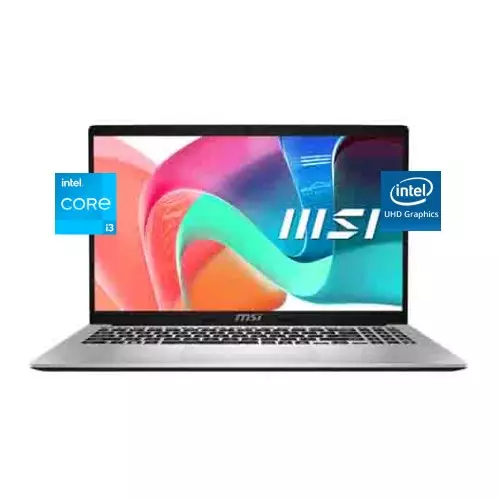 Msi Modern 14 F13MG Core i3 13th Gen 8GB RAM 512GB SSD 14-inch FHD Urban Silver Laptop