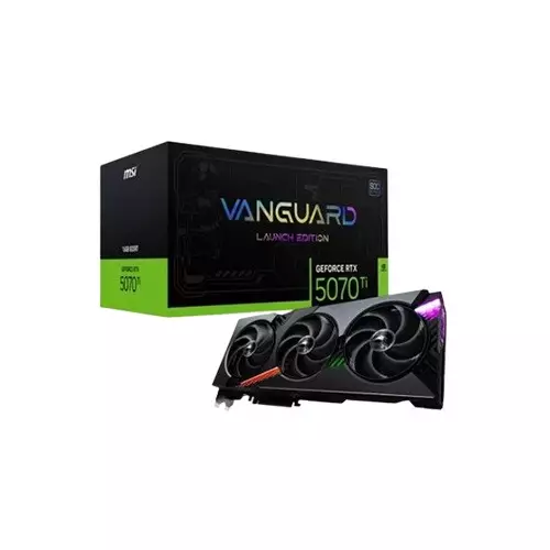 MSI GeForce RTX 5070 Ti 16G VANGUARD SOC Launch Edition 16GB GDDR7 Graphics Card