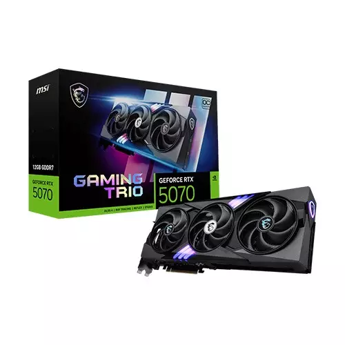 Msi GeForce RTX 5070 12G GAMING TRIO OC 12GB GDDR7 Graphics Card