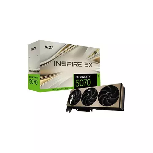 MSI GeForce RTX 5070 12G INSPIRE 3X OC NVIDIA Graphics Card