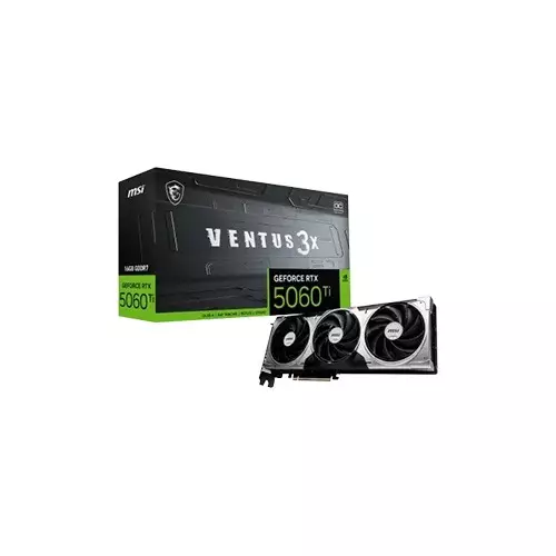 MSI GeForce RTX 5060 Ti 16G VENTUS 3X OC 16GB GDDR7 Graphics Card