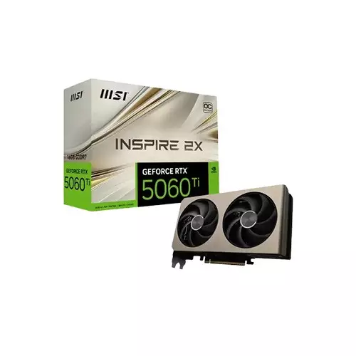 MSI GeForce RTX 5060 Ti 16G INSPIRE 2X OC 16GB GDDR7 Graphics Card