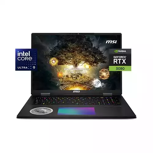 MSI Titan 18 HX Dragon Edition Norse Myth A2XWIG Core Ultra 9 RTX 5080 16GB Graphics 64GB RAM 4TB SSD AI Gaming Laptop