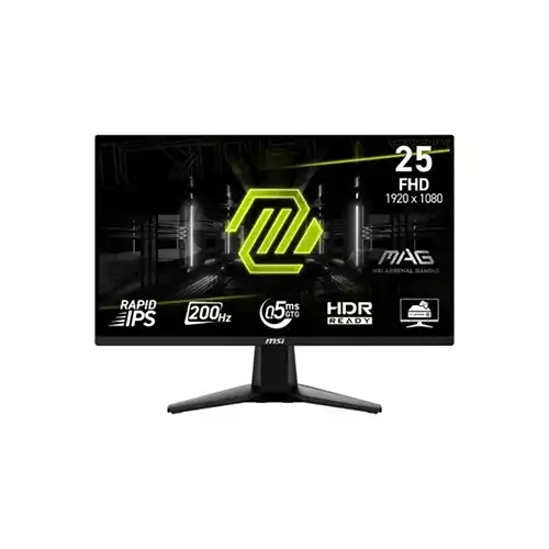 MSI MAG 255F E20 24.5 Inch Rapid IPS 200Hz FHD Gaming Monitor