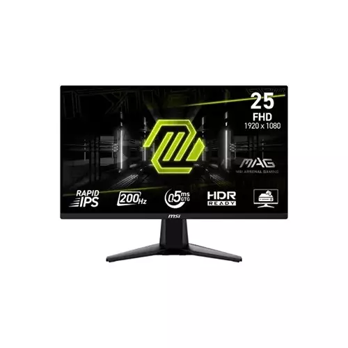 MSI MAG 255F E20 24.5 Inch Rapid IPS 200Hz FHD Gaming Monitor