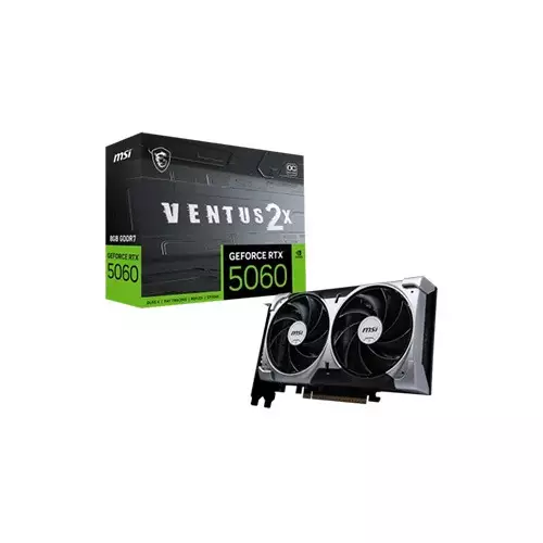 MSI GeForce RTX 5060 8G VENTUS 2X OC 8GB GDDR7 Graphics Card