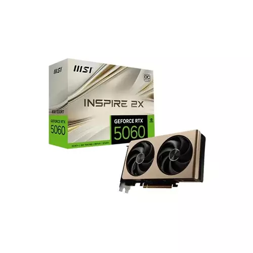 MSI GeForce RTX 5060 8G INSPIRE 2X OC 8GB GDDR7 Graphics Card