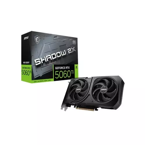 MSI GeForce RTX 5060 Ti 8G SHADOW 2X OC PLUS GDDR7 Graphics Card
