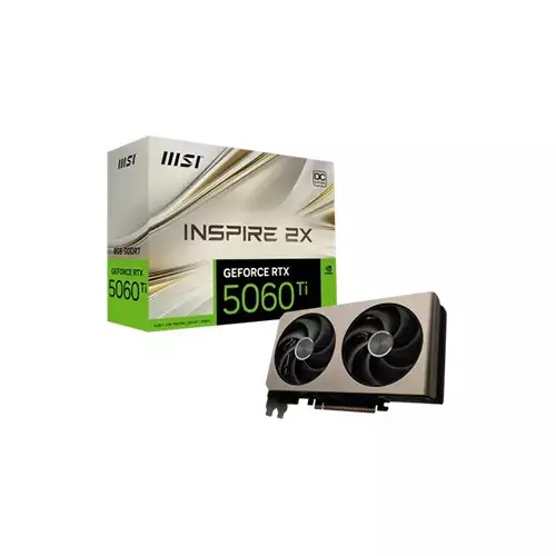 MSI GeForce RTX 5060 Ti 8G INSPIRE 2X OC GDDR7 Graphics Card