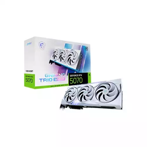 MSI GeForce RTX 5070 12G GAMING TRIO OC WHITE Graphics Card