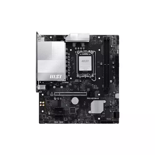 MSI PRO H810M-B DDR5 LGA1851 mATX Motherboard - 1