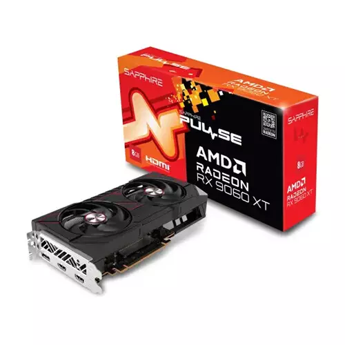 Sapphire Pulse AMD Radeon RX 9060 XT Gaming OC 8GB GDDR6 Graphics Card