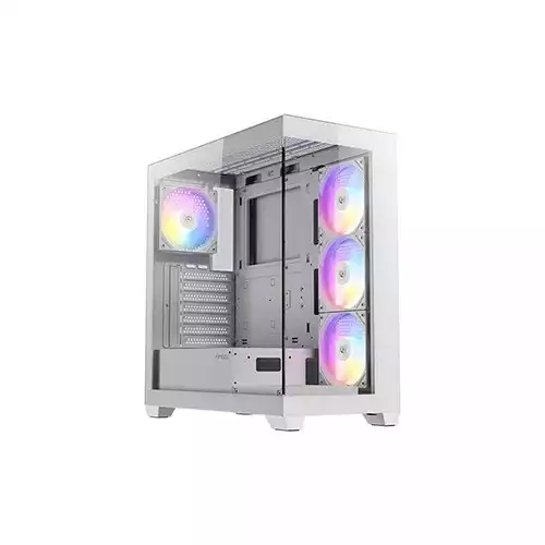 Antec CX300 ARGB Pre-installed 4 ARGB Fan Mid Tower ATX Gaming Case (White)