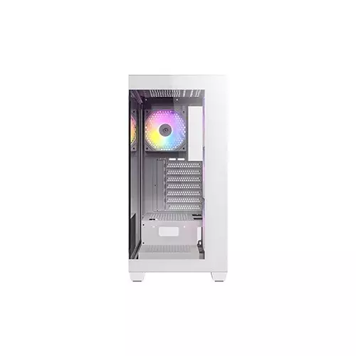 Antec CX300 ARGB Pre-installed 4 ARGB Fan Mid Tower ATX Gaming Case (White)-gallery-2