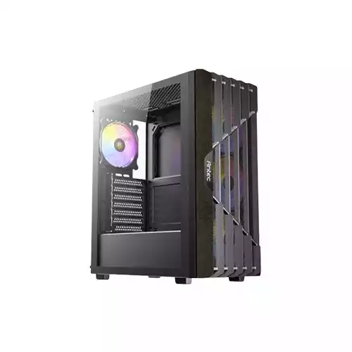 Antec AX63 Wood ARGB ATX Mid Tower Black Gaming Case