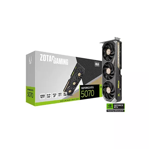 ZOTAC GAMING GeForce RTX 5070 SOLID Graphics Card