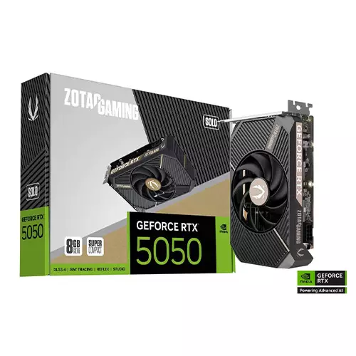ZOTAC GAMING GeForce RTX 5050 SOLO 8GB GDDR6 Graphics Card