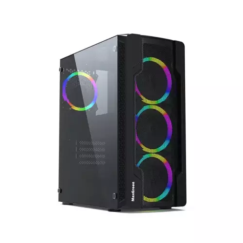 MAXGREEN JX188-2 ATX MID-TOWER RGB GAMING CASE