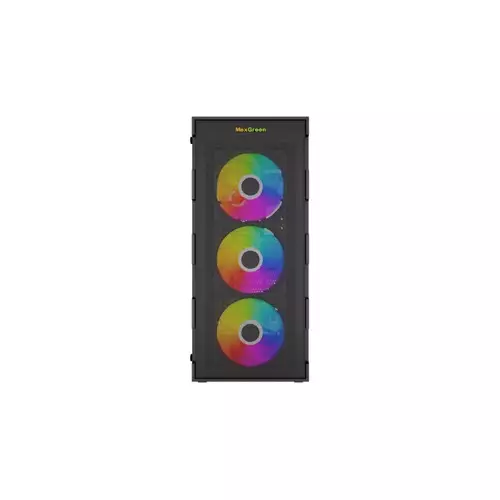 MaxGreen PS195-10-M Mid-Tower ATX Desktop Gaming Case - 1