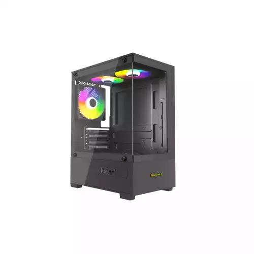 MaxGreen S19001 Mid-Tower M-ATX Gaming Case