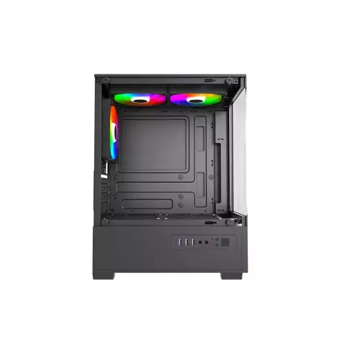 MaxGreen S19001 Mid-Tower M-ATX Gaming Case - 1