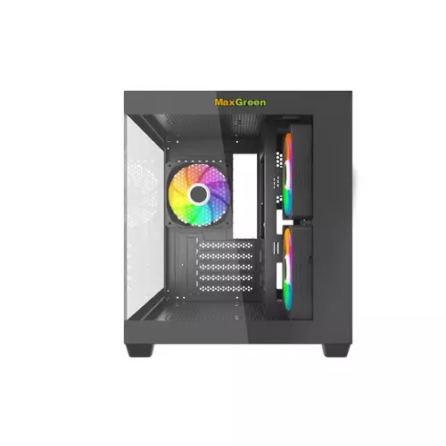 MaxGreen S275-22 Mid-Tower M-ATX Gaming Case - 3