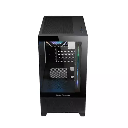 MaxGreen PS195-15 Mid-Tower ATX Gaming Case With 4x ARGB Fan - 3