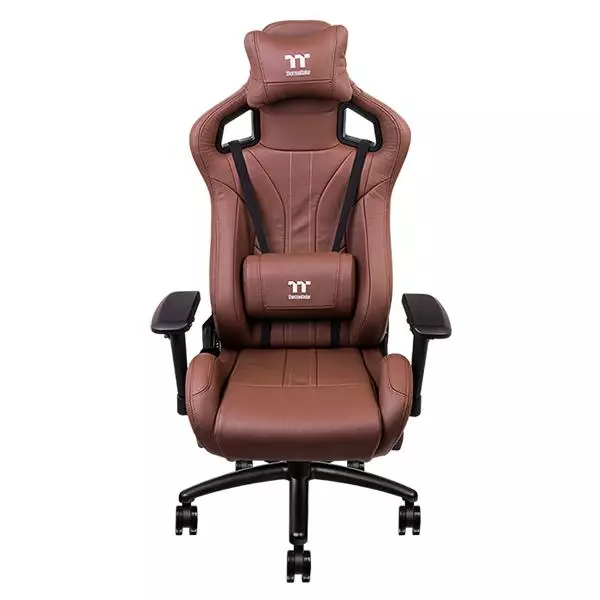 Thermaltake X FIT Real Leather Comfort size 4D Brown Gaming Chair #GC-XFR-BOLFDL-01-gallery-3